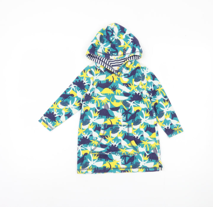 John Lewis Boys Dinosaur Print Hoodie Multicoloured 3 Years