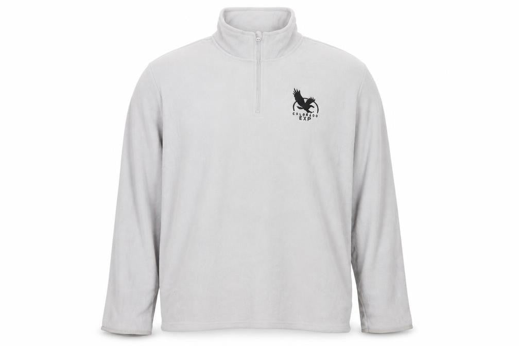 Front view of Atlas for Men Grey Fleece 1/4 Zip Sweatshirt 3XL