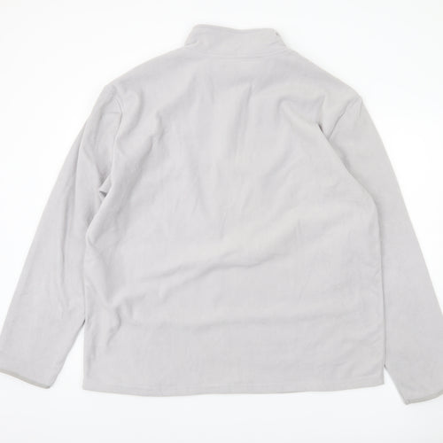 Atlas for Men Grey Fleece 1/4 Zip Sweatshirt 3XL