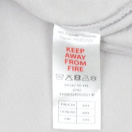 Atlas for Men Grey Fleece 1/4 Zip Sweatshirt 3XL
