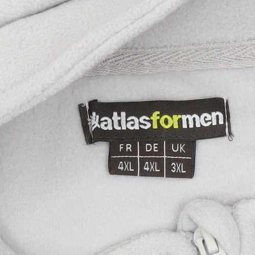 Atlas for Men Grey Fleece 1/4 Zip Sweatshirt 3XL