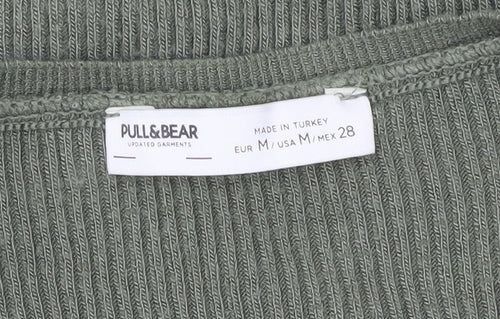 Pull & Bear Green Sleeveless Knit Dress