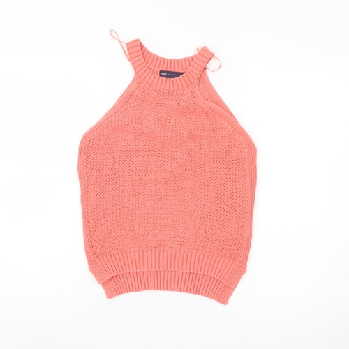 Marks and Spencer Women's Pink Knit Halter Tank Top