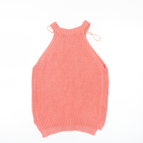 Marks and Spencer Women's Pink Knit Halter Tank Top