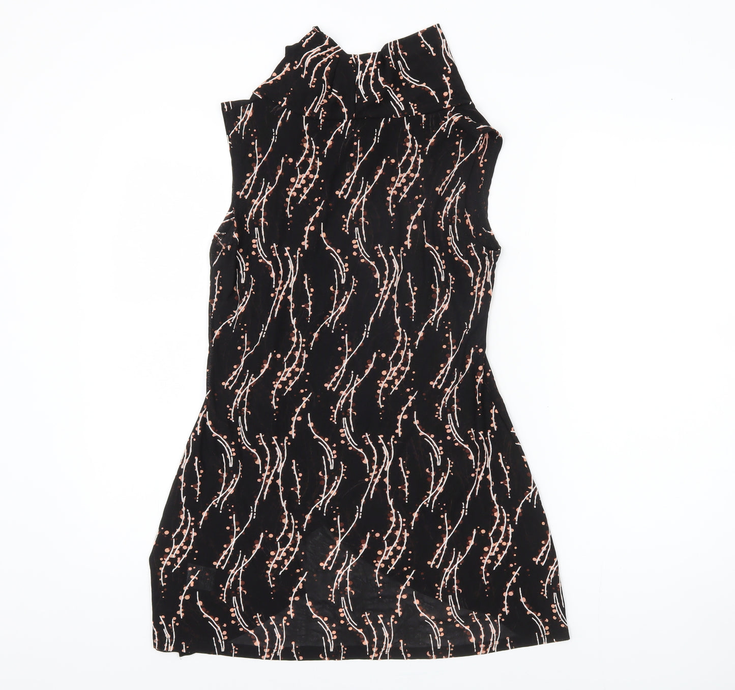Izabel London Women's Black Floral Sleeveless Top
