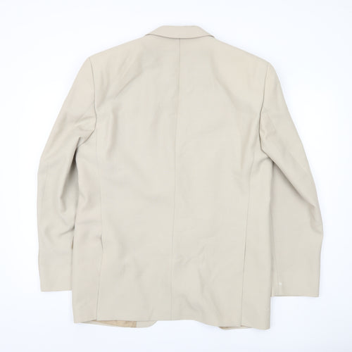 Tropicano Men's Beige Blazer, Two-Button, Summer UK 40R