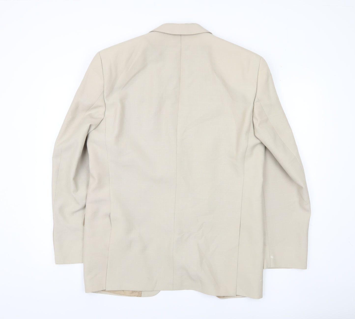 Tropicano Men's Beige Blazer, Two-Button, Summer UK 40R