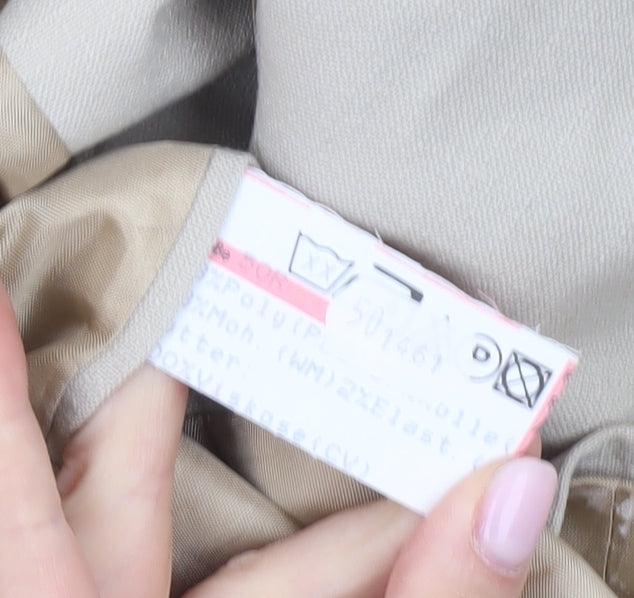 Tropicano Men's Beige Blazer, Two-Button, Summer UK 40R