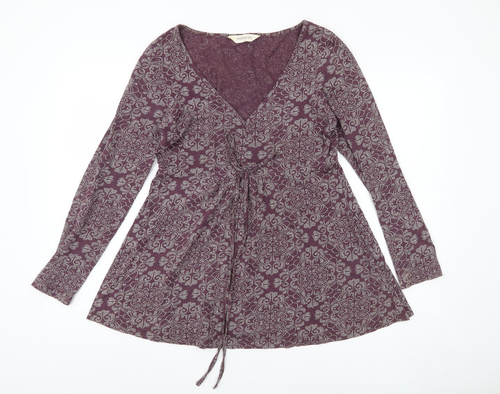 Nomads Women's Purple Floral Tunic Size 10