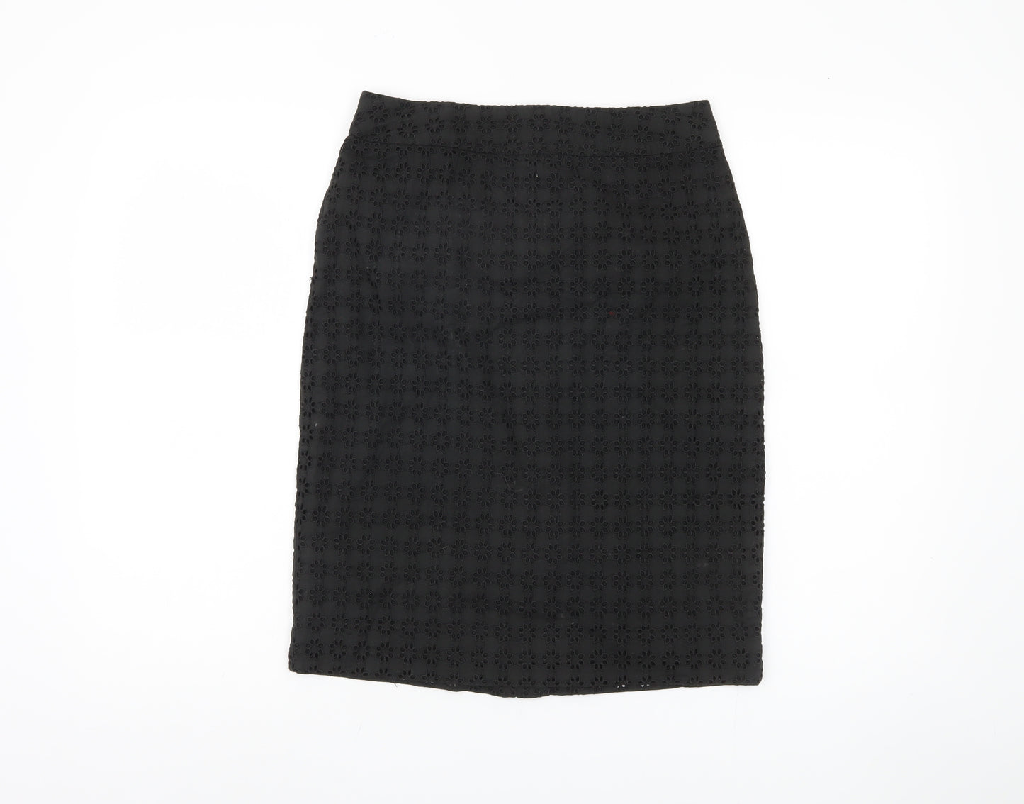Jigsaw Women's Black Pencil Skirt - Size 8, Cotton