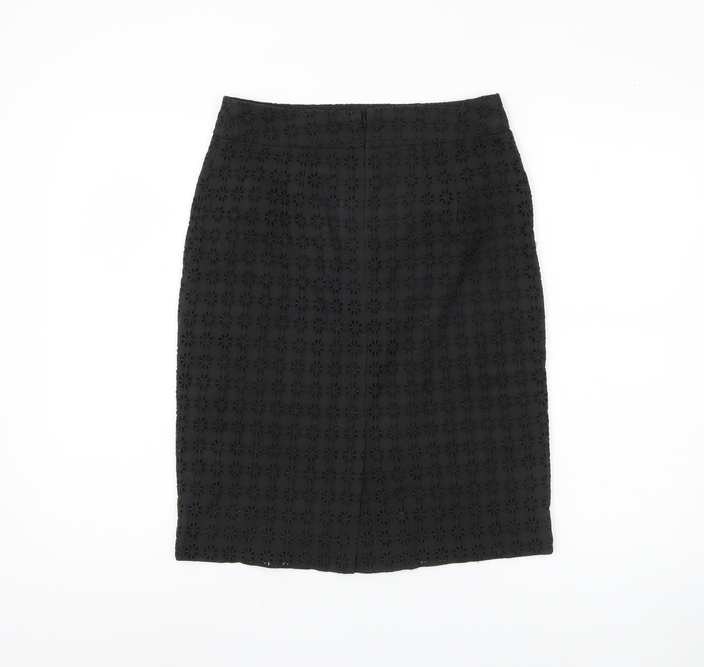 Jigsaw Women's Black Pencil Skirt - Size 8, Cotton