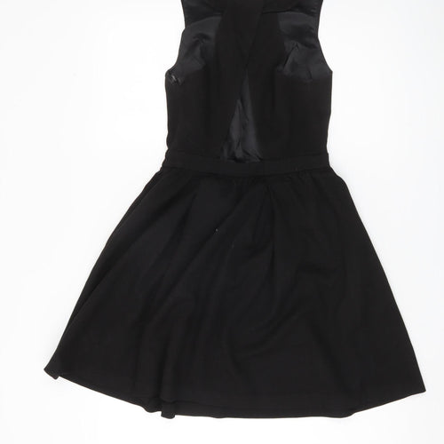 Jack Wills Womens Black Fit & Flare Dress Size 2