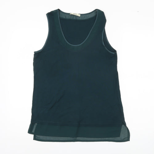 Oasis Women's Blue Sleeveless Scoop Neck Tank Top M