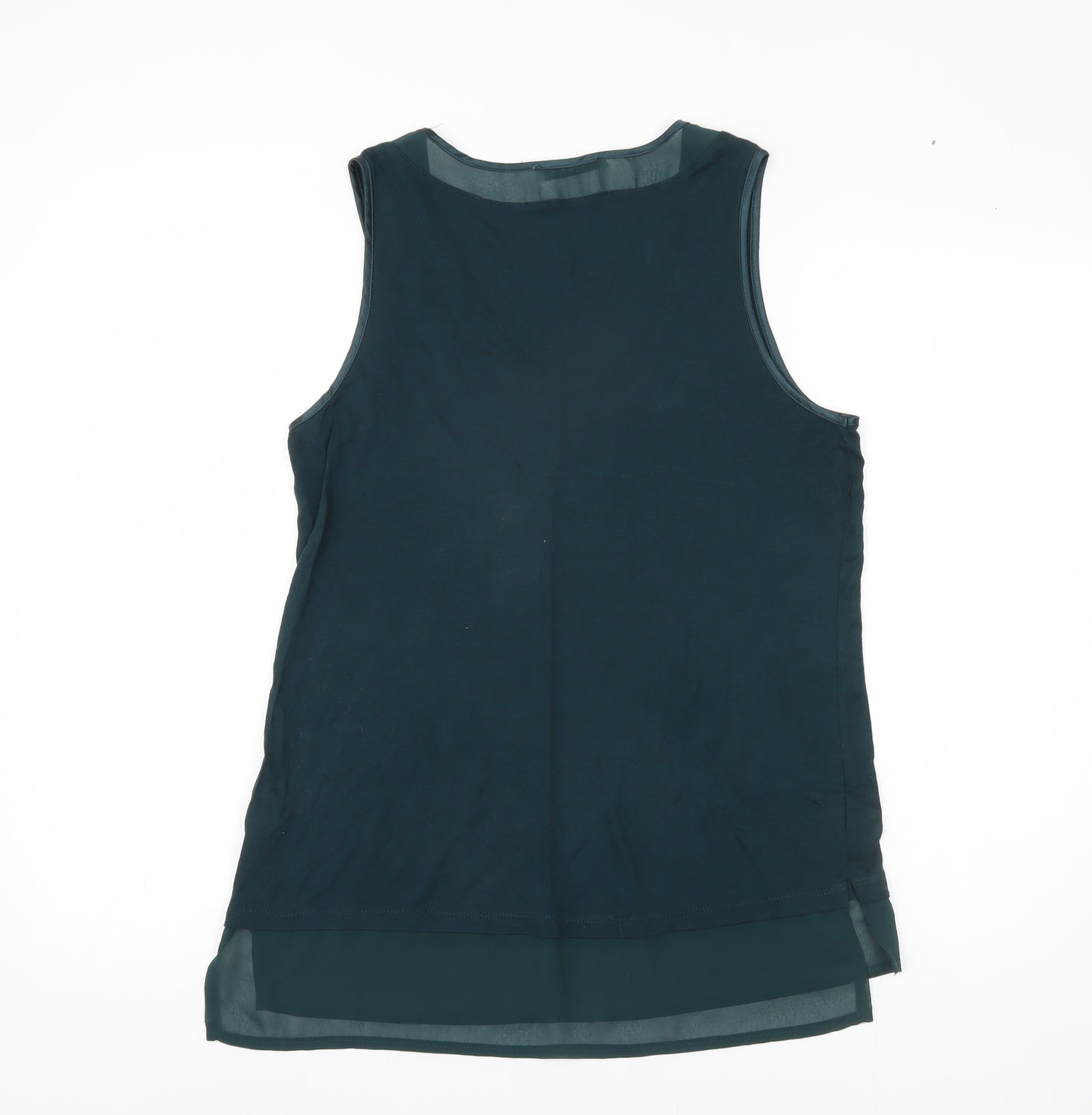 Oasis Women's Blue Sleeveless Scoop Neck Tank Top M