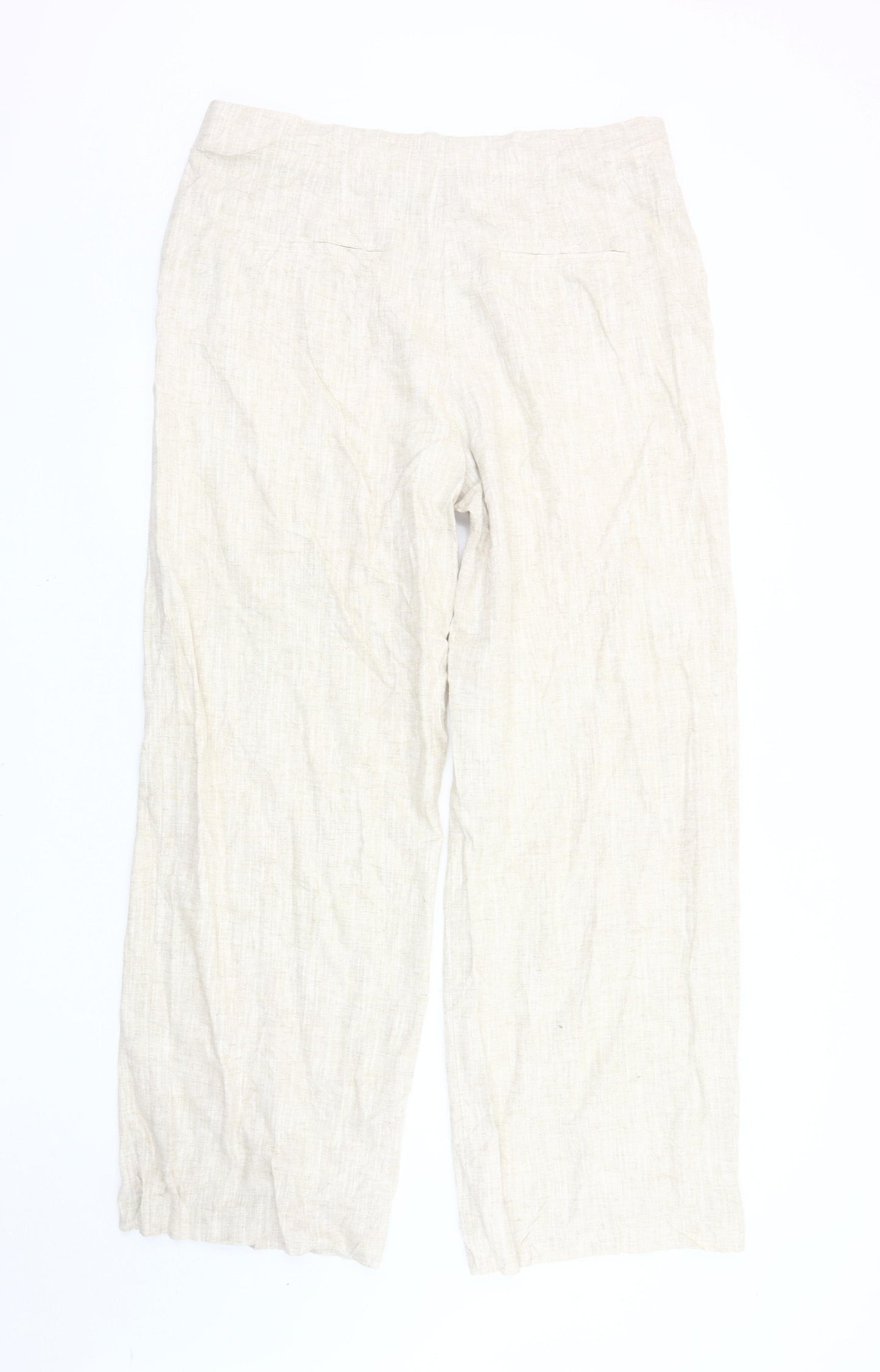 Marks and Spencer Women's Beige Trousers, Size 18