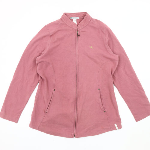 Domyos Women's Pink Jacket Size 14 Casual Long Sleeve