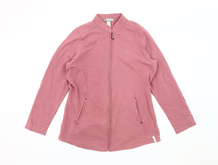 Domyos Women's Pink Jacket Size 14 Casual Long Sleeve