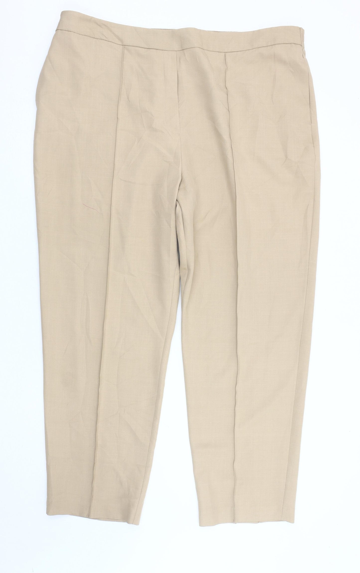 Marks and Spencer Women's Beige Trousers Size 24