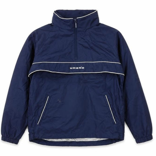 Umbro Boys Blue 1/4 Zip Nylon Hoodie 12 Years