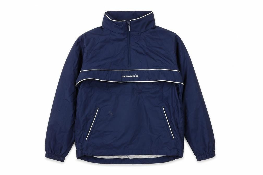 Umbro Boys Blue 1/4 Zip Nylon Hoodie 12 Years
