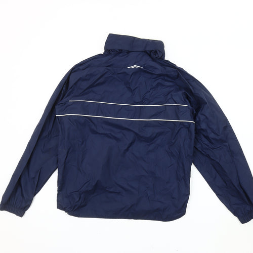 Umbro Boys Blue 1/4 Zip Nylon Hoodie 12 Years