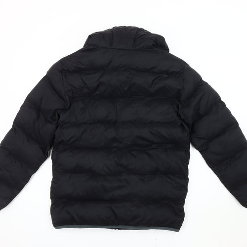 Under Armour Boys Black XL Puffer Jacket Hooded Winter Coat