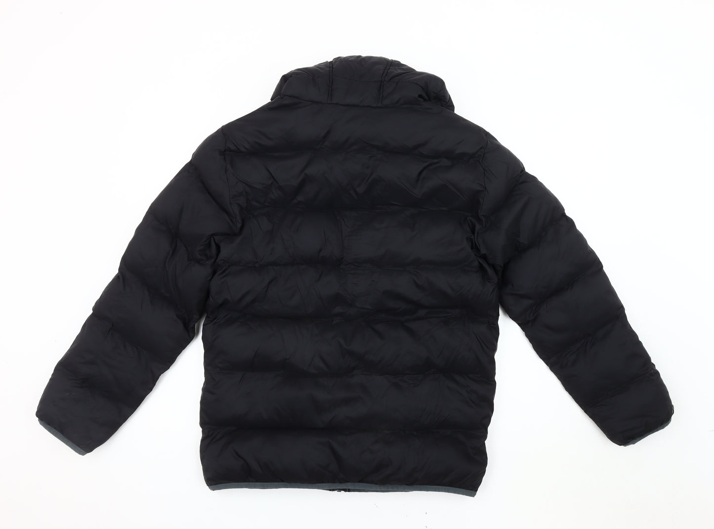 Under Armour Boys Black XL Puffer Jacket Hooded Winter Coat