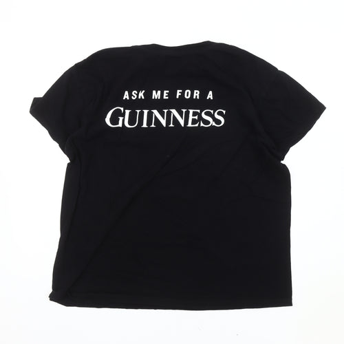Sol's Men's Black Beer Graphic T-Shirt, Size L