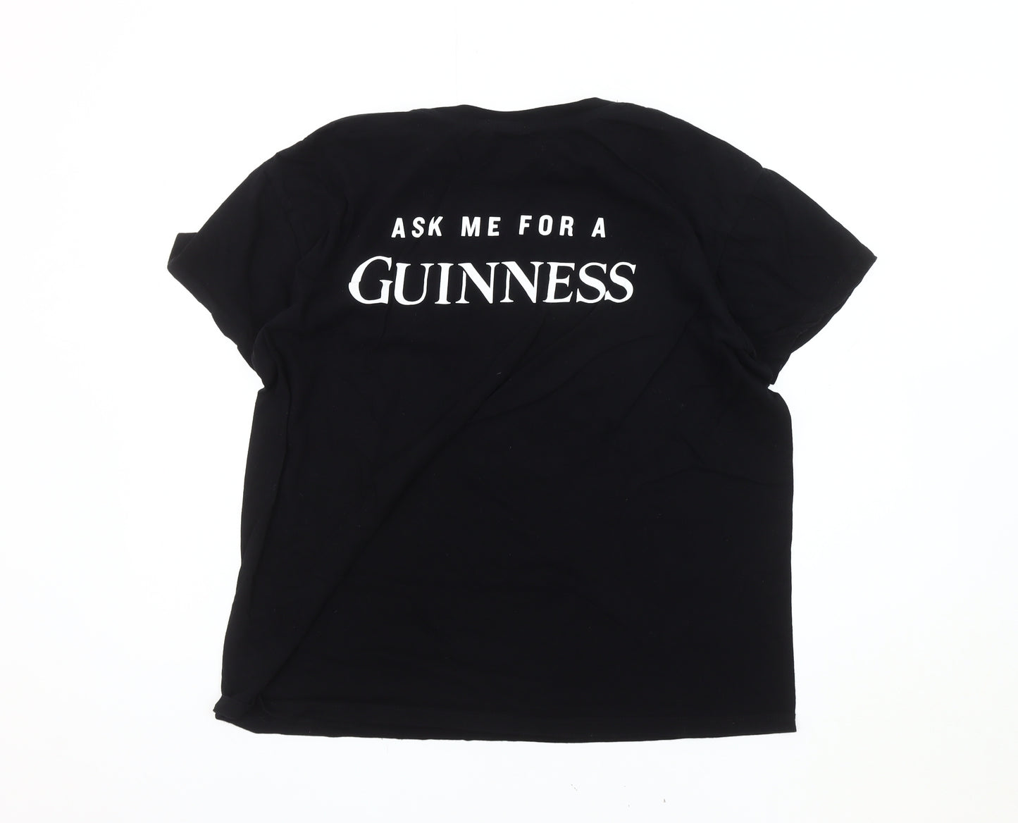 Sol's Men's Black Beer Graphic T-Shirt, Size L