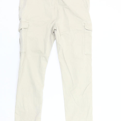 Marks and Spencer Women Beige Cargo Trousers Size 12