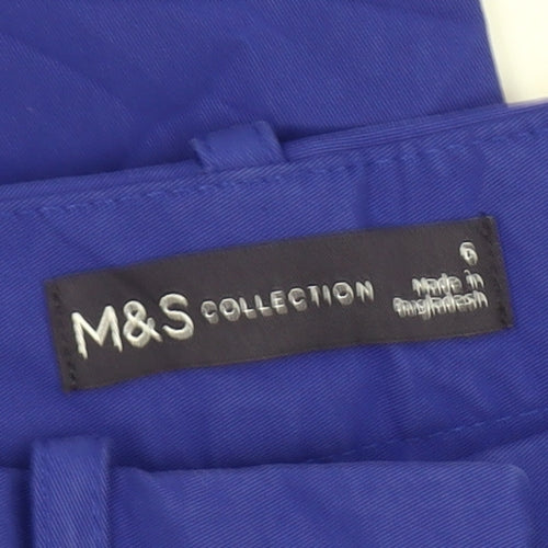 Marks and Spencer Women's Blue Chino Trousers Size 6