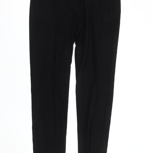 Luisa Cerano Women's Black Trousers - Size 14, Cotton Blend