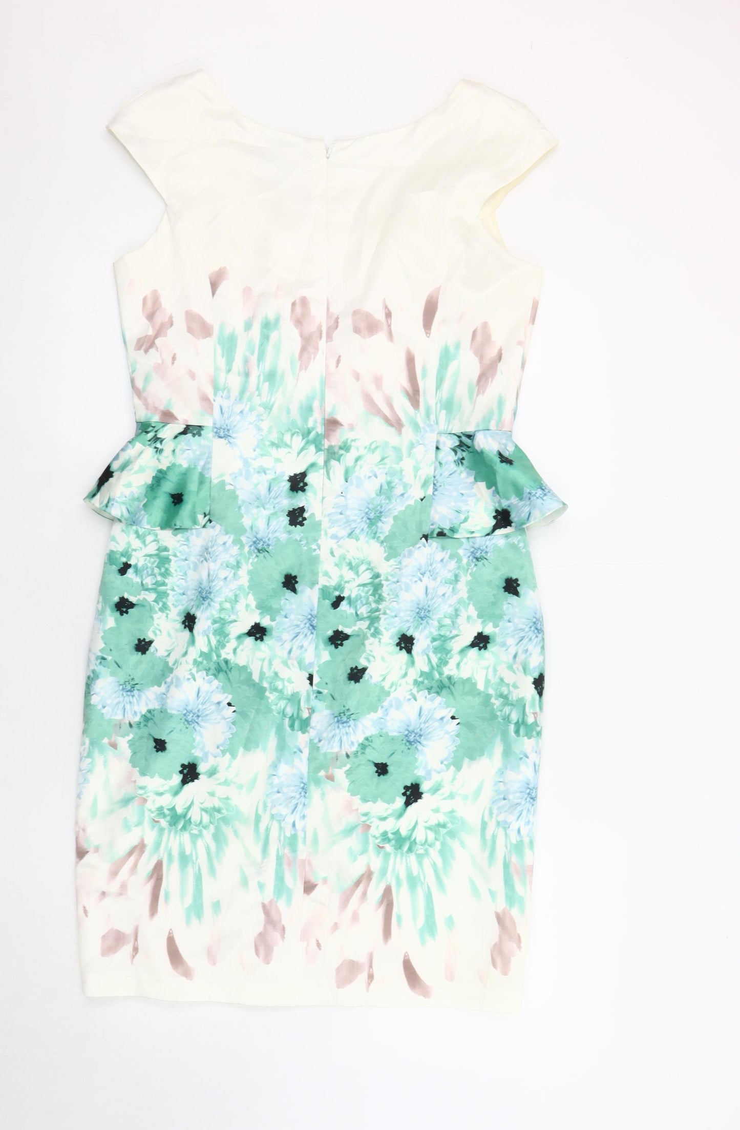 Kaliko Women's Multicoloured Peplum Floral Dress Size 12