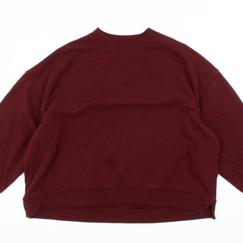 American Eagle Men’s Red Pullover Sweatshirt S