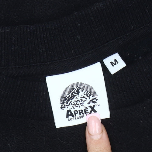 Aprex Men's Black Graphic Sweatshirt M