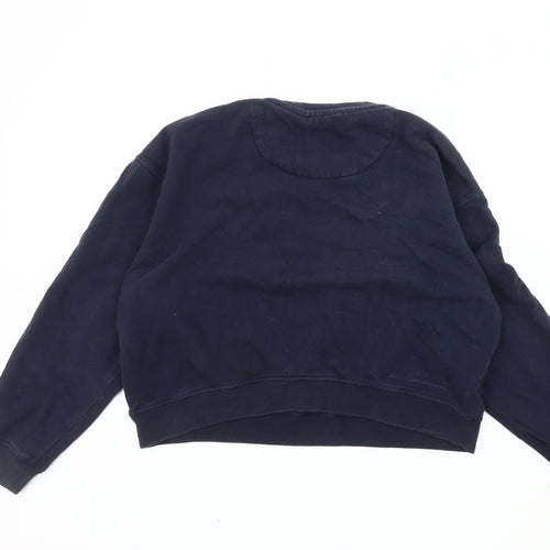 Jack Wills Women's Navy Sweatshirt UK 12 Cotton Blend