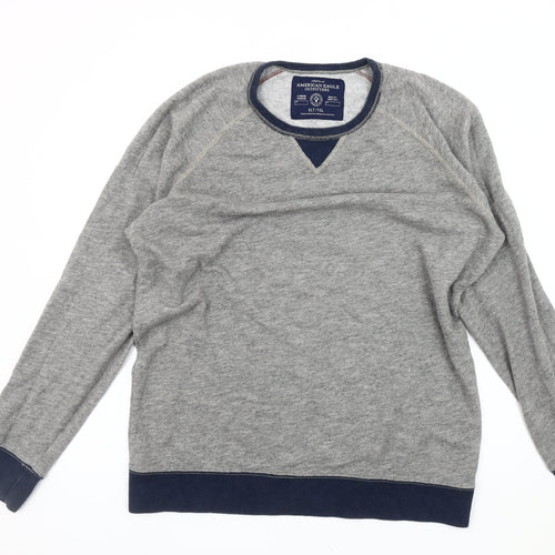 American Eagle Men's Grey XL Pullover Jumper