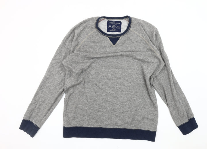 American Eagle Men's Grey XL Pullover Jumper