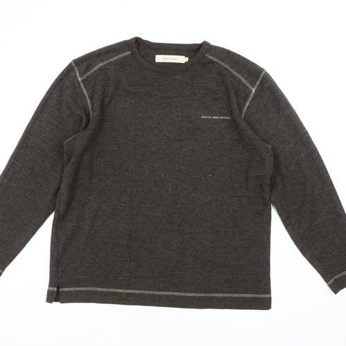 Rocha John Rocha Men's Grey Pullover Sweatshirt S Logo