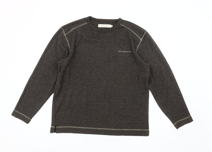Rocha John Rocha Men's Grey Pullover Sweatshirt S Logo