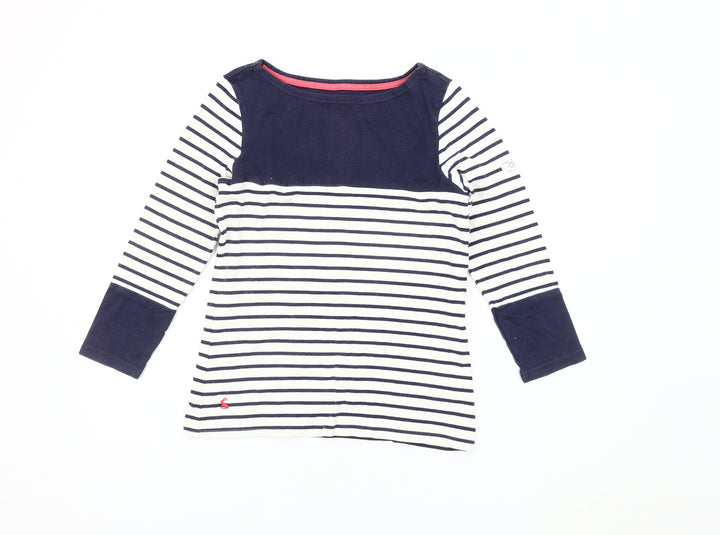 Joules Women's Striped Multicoloured T-Shirt, Size 6