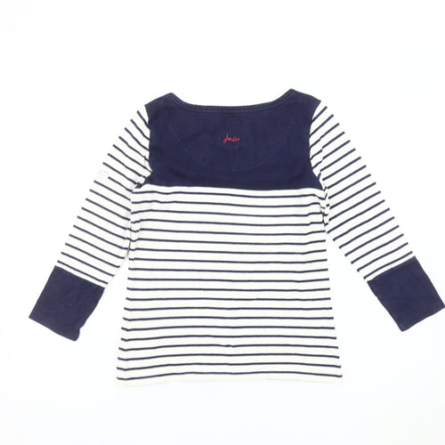 Joules Women's Striped Multicoloured T-Shirt, Size 6