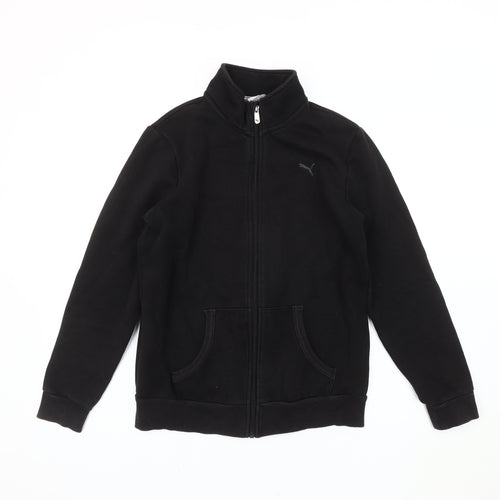 Puma Women's Black Jacket, Size 12, Casual Sports Style