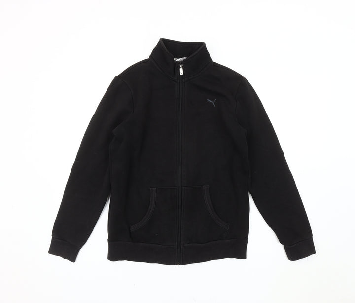 Puma Women's Black Jacket, Size 12, Casual Sports Style