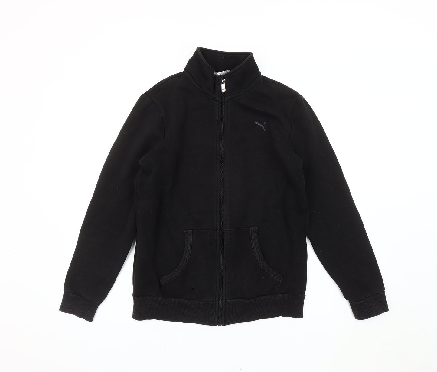 Puma Women's Black Jacket, Size 12, Casual Sports Style