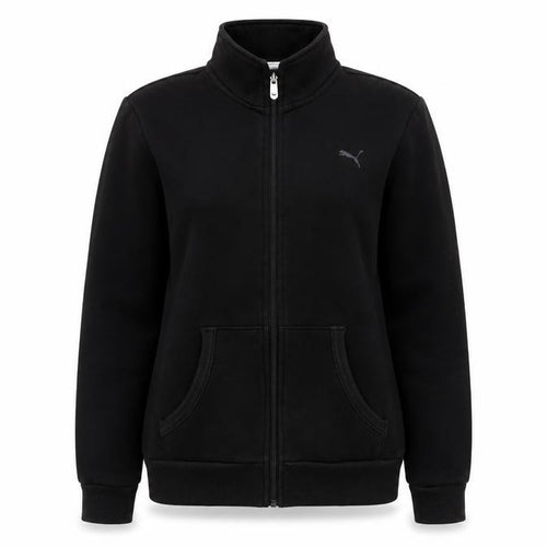 Puma Women's Black Jacket, Size 12, Casual Sports Style