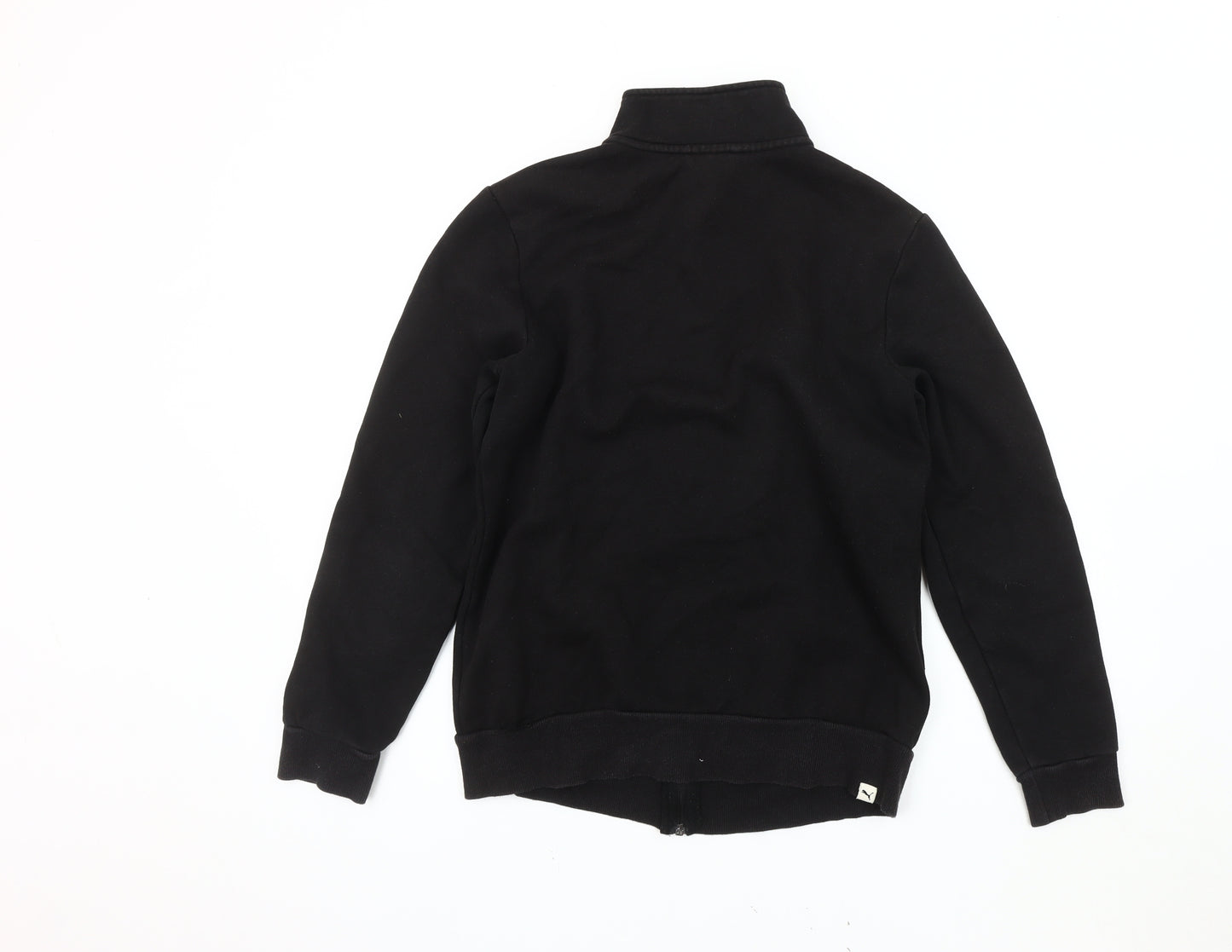 Puma Women's Black Jacket, Size 12, Casual Sports Style