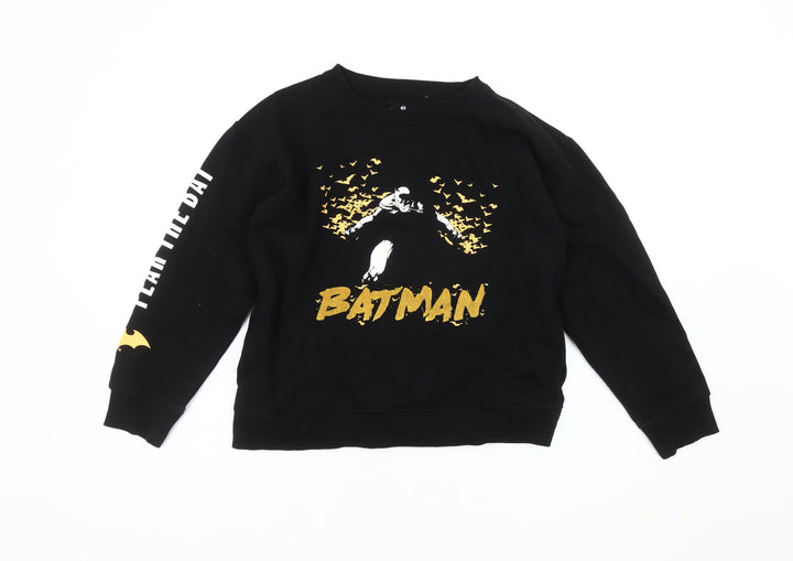 DC Comics Boys' Black Batman Graphic Sweatshirt, Size 164