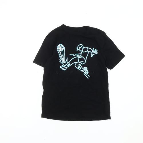 GAP Boys Black Sports Theme Cotton T-Shirt, Size 8