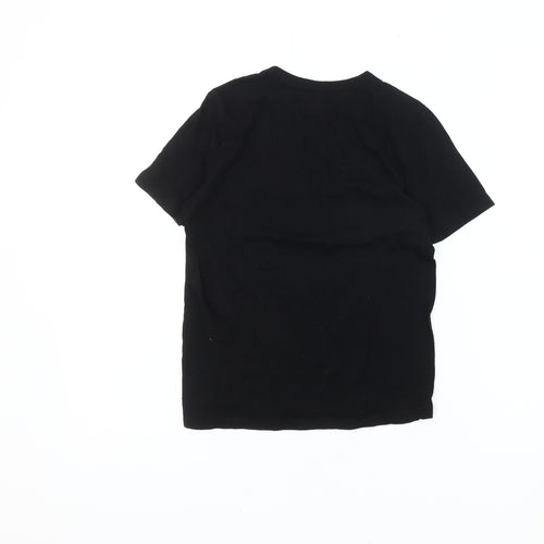 GAP Boys Black Sports Theme Cotton T-Shirt, Size 8